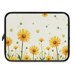 Floral Laptop Sleeve - Stylish Eco Friendly Protection - Dipaliz - Black / 15’’ - Bags