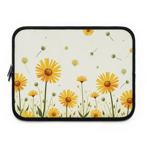 Floral Laptop Sleeve - Stylish Eco Friendly Protection - Dipaliz - Black / 13’’ - Bags