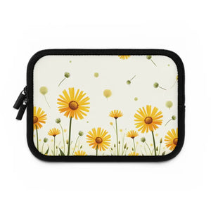 Floral Laptop Sleeve - Stylish Eco Friendly Protection - Dipaliz - Black / 7’’ - Bags