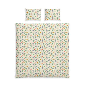Floral Leaf Cotton Bed Set – Oeko-tex - Dipaliz - Bedding Sets