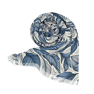 Floral Light Scarf - Elegant Accessory for Spring and Summer Outfits - Scarves & Shawls