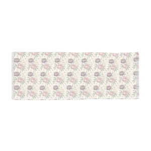 Floral Light Scarf – Soft Vintage Rose Pattern Lightweight Wrap - Neck Gaiters