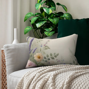 Floral Lumbar Pillow – Spring Home Accent - Dipaliz - Throw Pillows