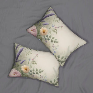 Floral Lumbar Pillow – Spring Home Accent - Dipaliz - Throw Pillows