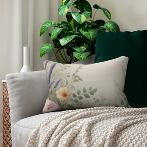 Floral Lumbar Pillow - Spring Home Accent Decor - Dipaliz - 20’’ × 14’’ - Throw Pillows