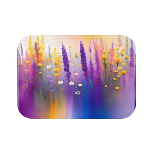 Home Decor - Wild Flowers Microfiber Bath Mat - Luxury Comfort - Dipaliz 24’’ × 17’’