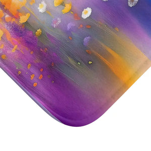 Home Decor - Wild Flowers Microfiber Bath Mat - Luxury Comfort - Dipaliz