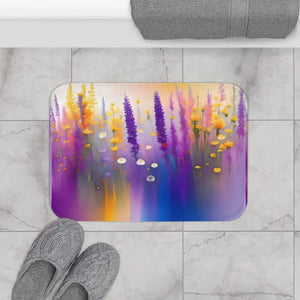 Home Decor - Wild Flowers Microfiber Bath Mat - Luxury Comfort - Dipaliz