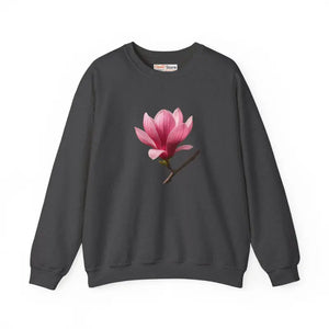 Floral Magnolia Crewneck Sweatshirt - Cozy Spring Style - Dipaliz - Sweatshirts