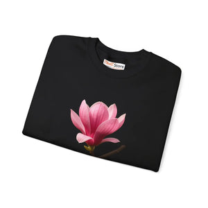 Cozy Magnolia Crewneck - Soft Floral Sweatshirt - Dipaliz - Sweatshirts