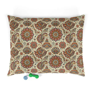 Floral Mandala Cotton Pet Bed - Stylish Comfort - Dipaliz - Beds