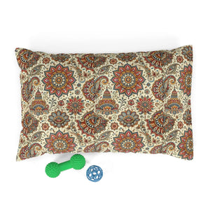 Floral Mandala Cotton Pet Bed - Fleece Comfort - Dipaliz - Beds