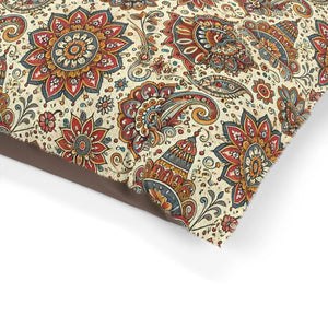 Floral Mandala Cotton Pet Bed - Fleece Comfort - Dipaliz - Beds
