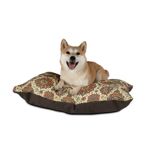 Floral Mandala Cotton Pet Bed - Fleece Comfort - Dipaliz - Beds
