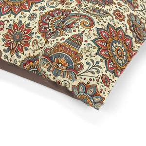 Floral Mandala Cotton Pet Bed - Fleece Comfort - Dipaliz - Beds