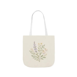 Floral Meadow Canvas Tote Soft Botanical Style Dipaliz - Bags