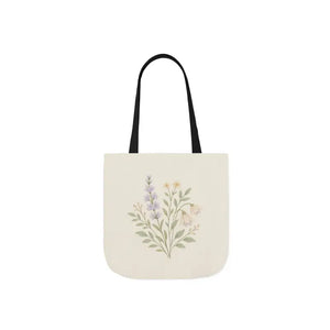 Floral Meadow Canvas Tote Soft Botanical Style Dipaliz - Bags