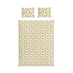 Floral Meadow Cotton Bed Set Yellow - Dipaliz - Bedding Sets