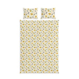 Floral Meadow Cotton Bed Set Yellow - Dipaliz - Bedding Sets