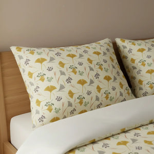 Floral Meadow Cotton Bed Set Yellow - Dipaliz - Bedding Sets