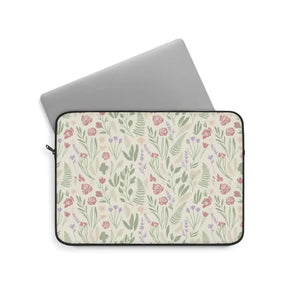 Laptop Sleeve - Floral Meadow - Pastel Botanical 13-15 - Dipaliz 13’’