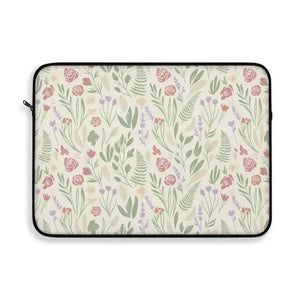 Laptop Sleeve - Floral Meadow - Pastel Botanical 13-15 - Dipaliz 15’’