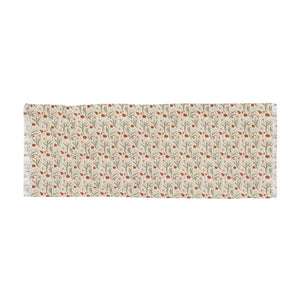 Accessories - Floral Meadow Lightweight Scarf - Cream Tulip Print - Dipaliz 27’’ × 71’’
