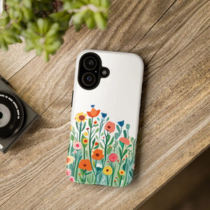 Floral Meadow Phone Case - Wildflower Protective Cover - Dipaliz - Iphone 16 / Glossy