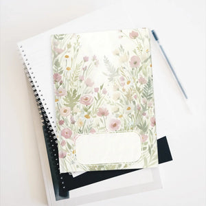 Floral Meadow Ruled Journal - Soft Pastel Notebook for Notes & Daily Planning - Journals