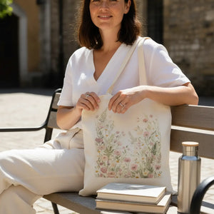 Floral Meadow Tote – Cotton Canvas - Dipaliz - Bags