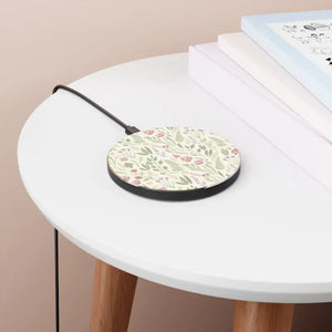 Accessories - Floral Meadow Wireless Charger - Fast Qi Charging Pad - Dipaliz Round / one Size