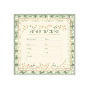 Floral Medical Chart Sticky Note Pads – Nurses - Dipaliz - Notes