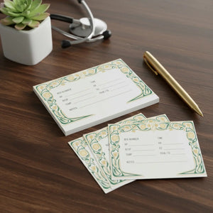 Floral Medical Note Sticky Pads – Nurse Gift - Dipaliz - Notes