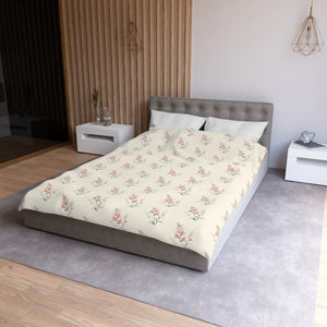 Floral Microfiber Duvet – Cozy Bedroom Chic - Dipaliz - Covers