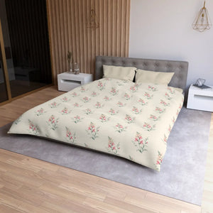 Floral Microfiber Duvet – Cozy Bedroom Chic - Dipaliz - Covers