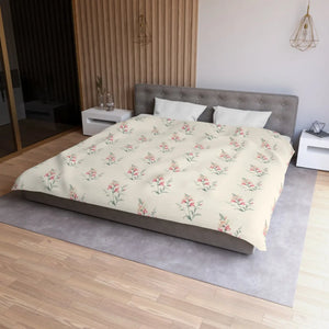 Floral Microfiber Duvet – Cozy Bedroom Chic - Dipaliz - Covers