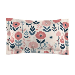 Floral Microfiber Pillow – Serene Elegance - Dipaliz - Pillowcases & Shams