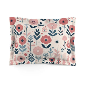 Floral Microfiber Pillow – Serene Elegance - Dipaliz - Pillowcases & Shams