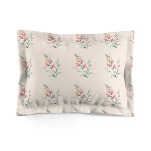 Floral Microfiber Pillow – Soft Botanical Design - Dipaliz - Pillowcases & Shams