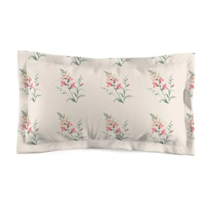 Floral Microfiber Pillow Sham - Soft Botanical Design - Dipaliz - King - Pillowcases & Shams