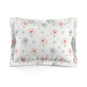 Floral Microfiber Pillow Sham – Soft Fabric - Dipaliz - Pillowcases & Shams