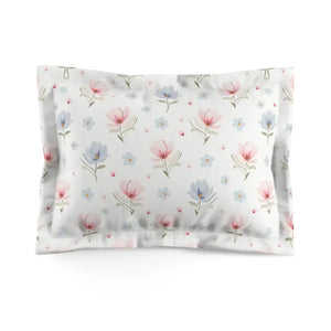 Soft Floral Microfiber Pillow Sham - Playful Elegance - Dipaliz - Standard - Pillowcases & Shams