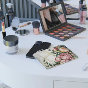 Floral Mini Clutch Bag - Evening Party Wedding Accessory - Dipaliz - 6.3” x 4” / White - Bags