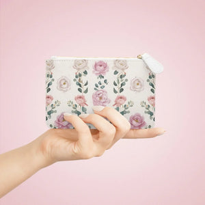 Floral Mini Clutch Bag - Elegant Faux Leather - Dipaliz - Bags