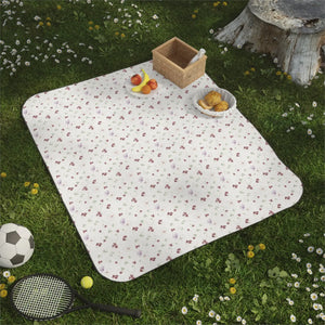 Rose Picnic Blanket – Waterproof Fleece - Dipaliz - Blankets