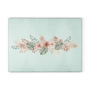 Tropical Hibiscus Glass Cutting Board – Tempered - Dipaliz - Boards