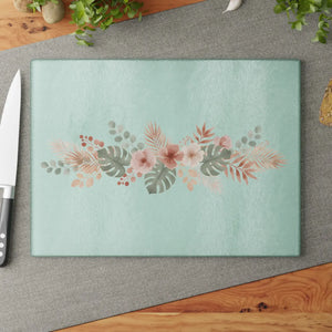 Tropical Hibiscus Glass Cutting Board – Tempered - Dipaliz - Boards