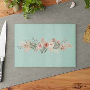 Tropical Hibiscus Glass Cutting Board – Tempered - Dipaliz - Boards