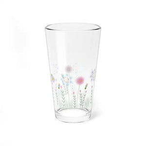 Floral Mixing Glass - Brighten Cocktails Garden Parties - Dipaliz - 16oz - Beer Glasses