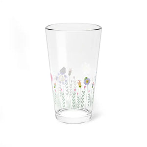 Floral Mixing Glass - Brighten Cocktails Garden Parties - Dipaliz - 16oz - Beer Glasses